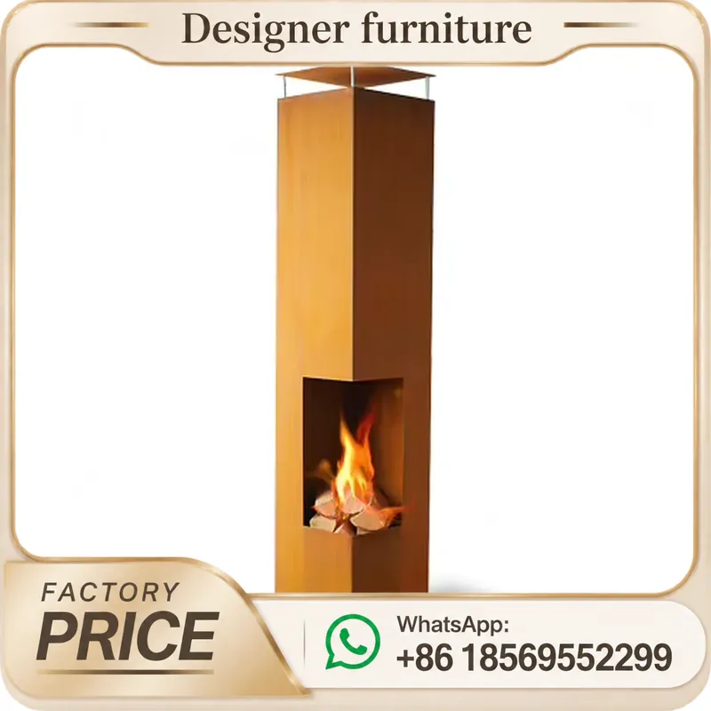 Outdoor Furniture Wooden - موقد محمول يعمل بحبيبات الخشب مع