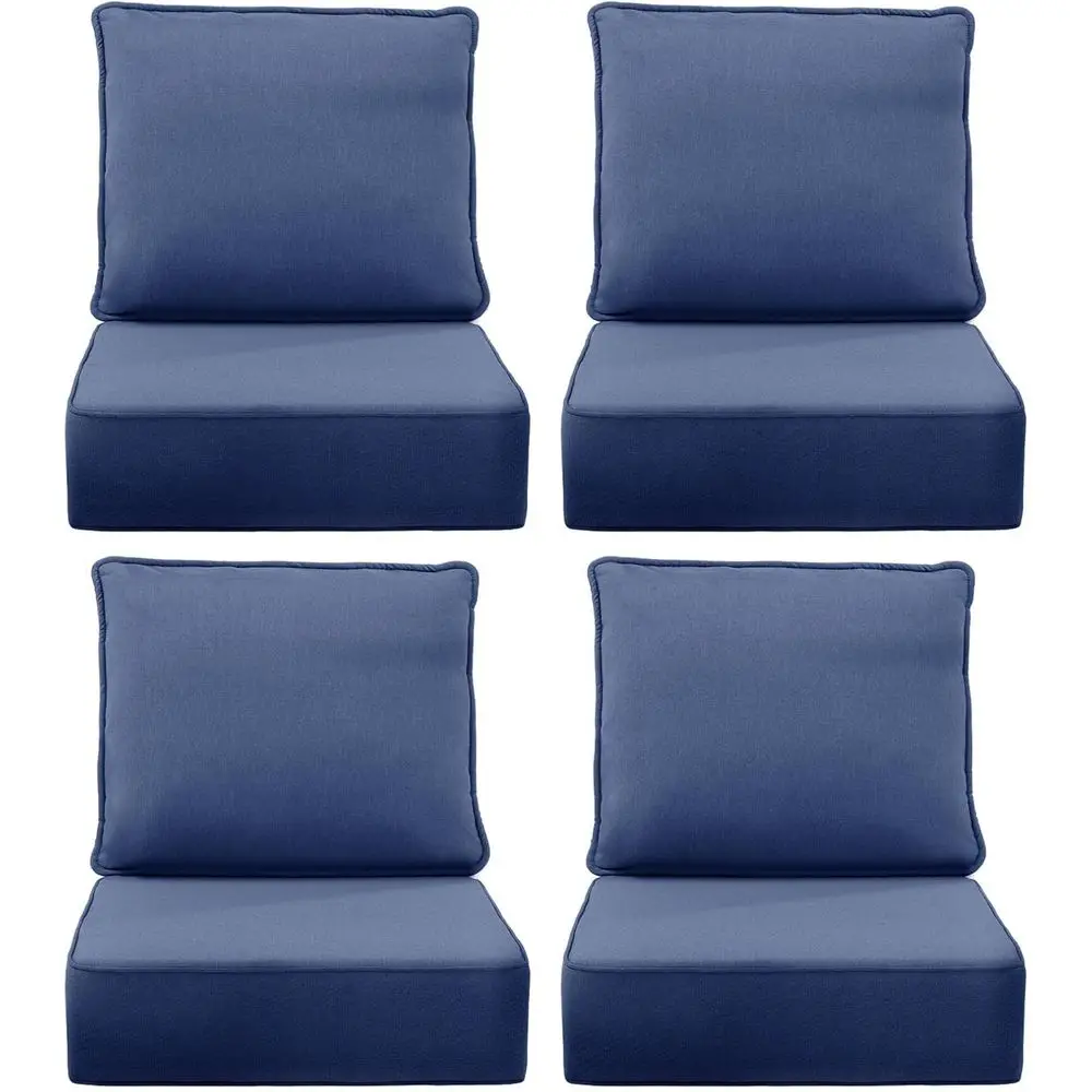 Outdoor Furniture Cushions 24 X 24 - 6 وسائد سميكة للكراسي الخارجية، مجموعة
