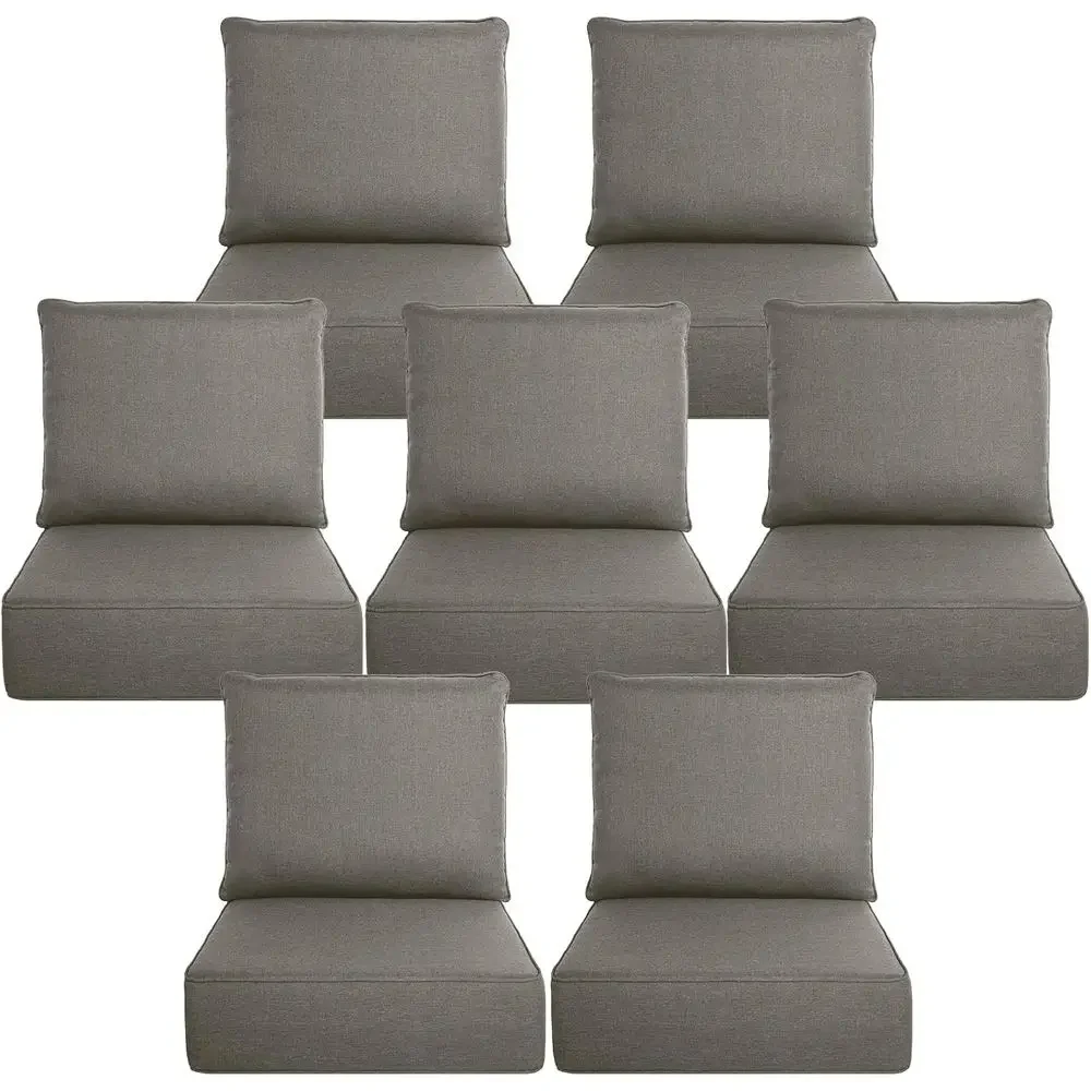 Outdoor Furniture Cushions 24 X 24 - مجموعة من 6 وسائد سميكة للاستخدام