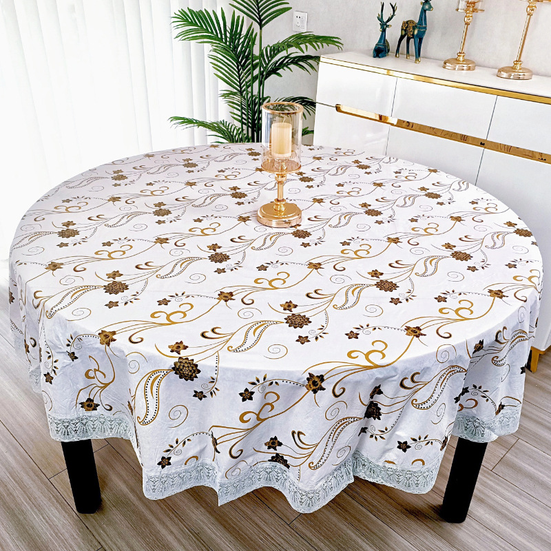 مفرش طاولة دائري من البي في سي - مراجعة Outdoor Furniture Year Round وسعره