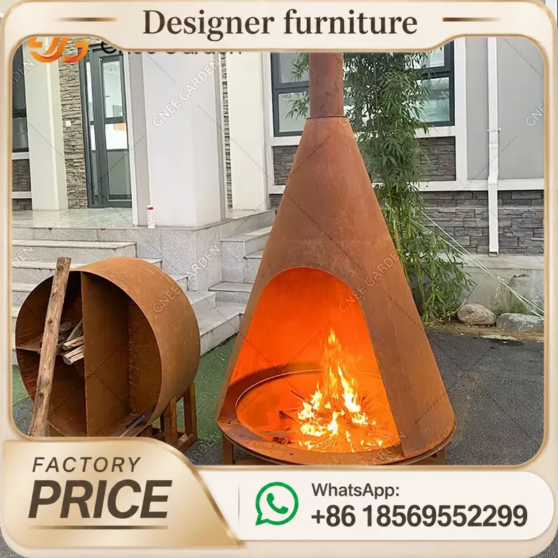 موقد محمول يعمل بحبيبات الخشب  - مراجعة Outdoor Furniture Wooden وسعره