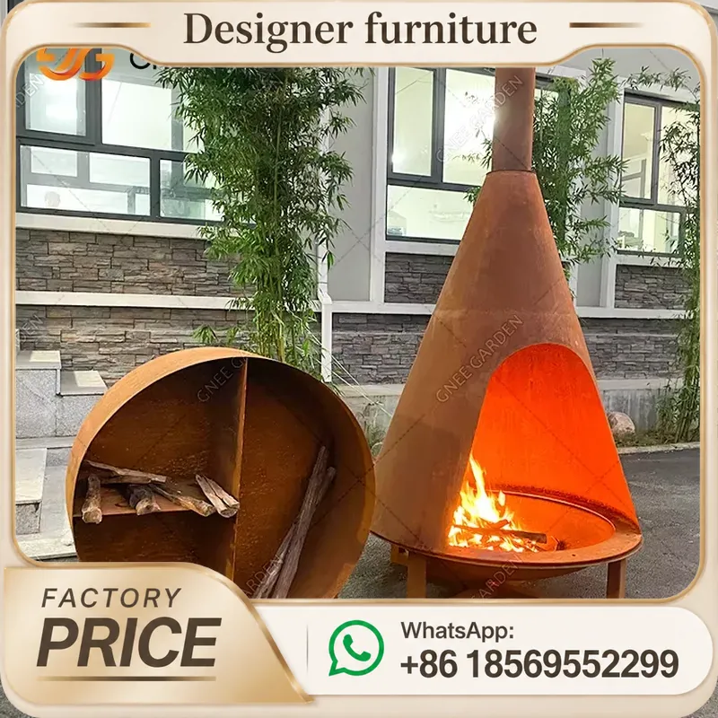 موقد محمول يعمل بحبيبات الخشب  - مراجعة Outdoor Furniture Wooden وسعره