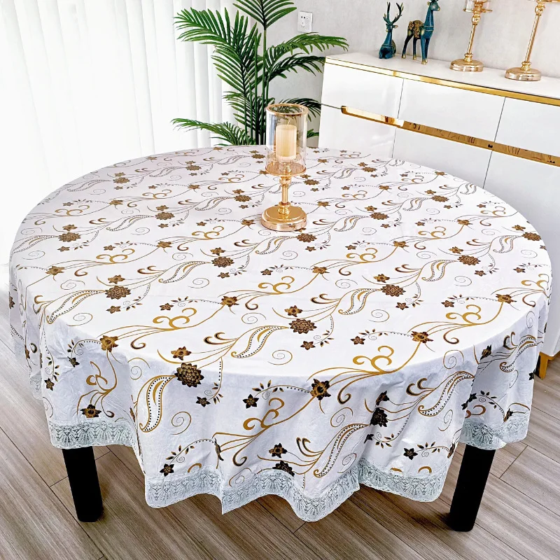 مفرش طاولة دائري من البي في سي - مراجعة Outdoor Furniture Year Round وسعره