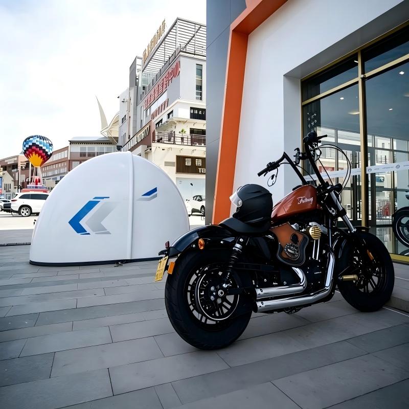 مأوى دراجات نارية مقاوم للعواص - مراجعة Outdoor Furniture Store وسعره