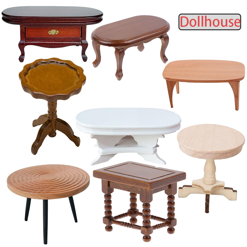 1:12 دمية مصغرة طاولة مستديرة  - مراجعة Outdoor Furniture Wooden وسعره