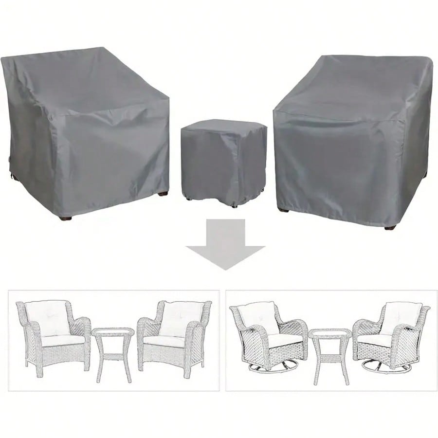 مجموعة من 3 أغطية أثاث خارجية  - مراجعة Outdoor Furniture Year Round وسعره