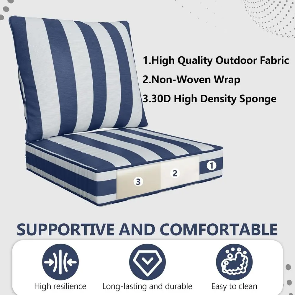 مجموعة وسائد مقاعد عميقة للاست - مراجعة Outdoor Furniture Cushions 24 X 24 وسعره