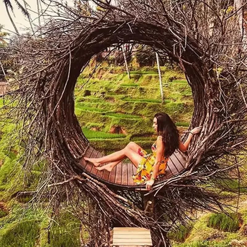 كرسي معلق خارجي من الروطان بتص - مراجعة Outdoor Furniture Bali وسعره