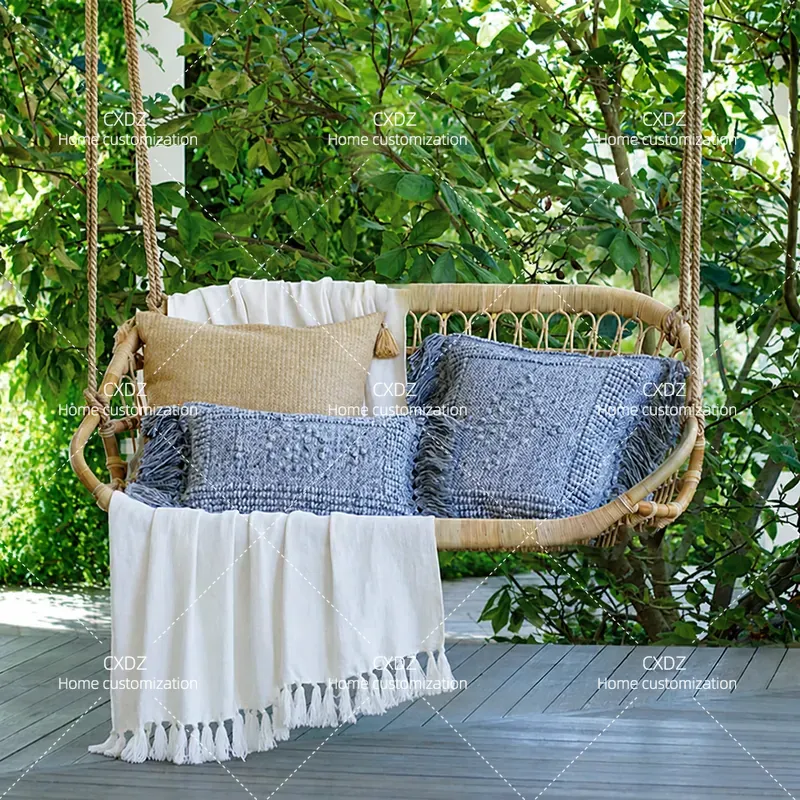 كرسي معلق مزدوج من الروطان للا - مراجعة Outdoor Furniture Bali وسعره