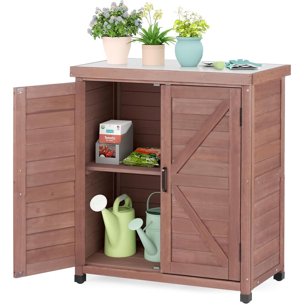 خزانة تخزين خارجية وطاولة للزر - مراجعة Outdoor Furniture Wooden وسعره