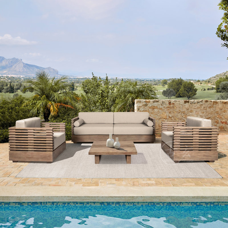 طقم أريكة خشب الساج الفاخر الع - مراجعة Outdoor Furniture Upholstery وسعره