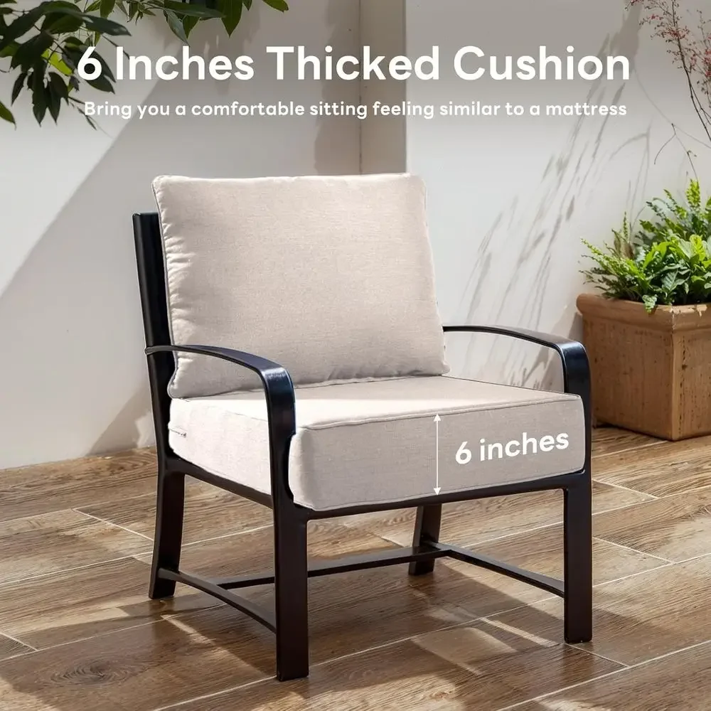6 وسائد سميكة للكراسي الخارجية - مراجعة Outdoor Furniture Cushions 24 X 24 وسعره