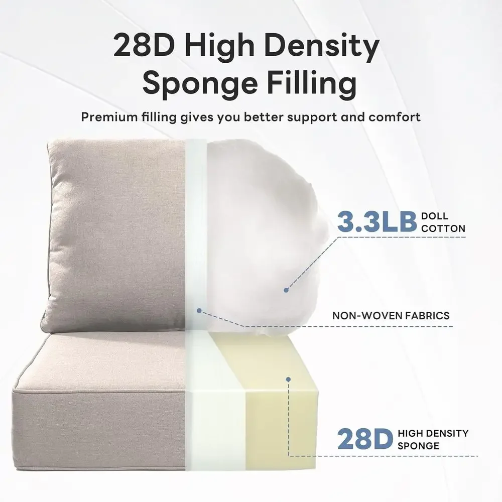 6 وسائد سميكة للكراسي الخارجية - مراجعة Outdoor Furniture Cushions 24 X 24 وسعره